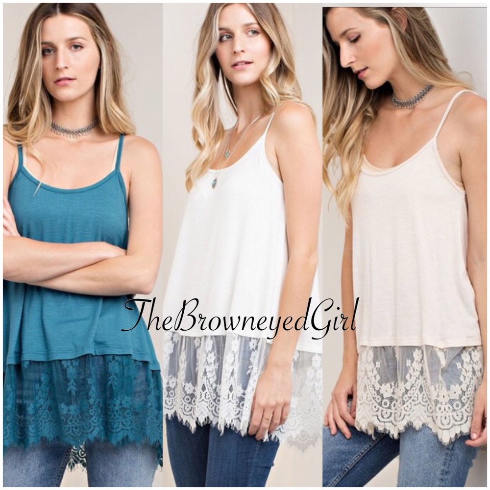 Teal lace extender